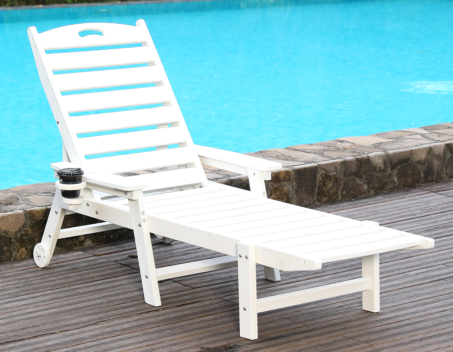 Ghế phòng chờ Adirondack Solo màu trắng sáng