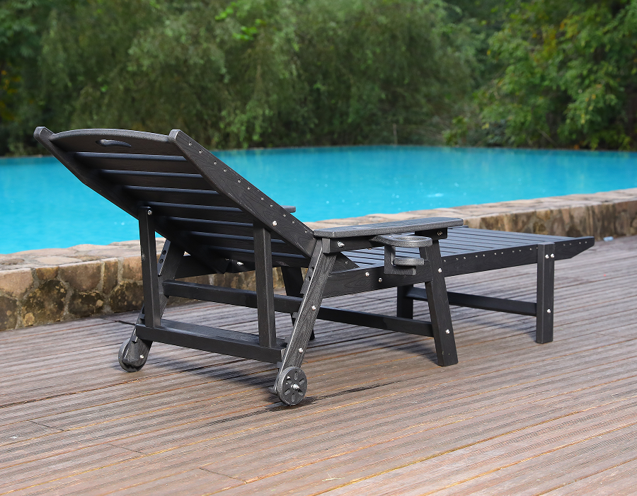 Ghế Adirondack bên hồ bơi HDPE màu xanh sẵn sàng lặn