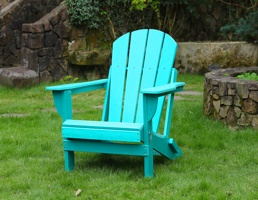 Ghế Adirondack HDPE màu ngọc lam sống động