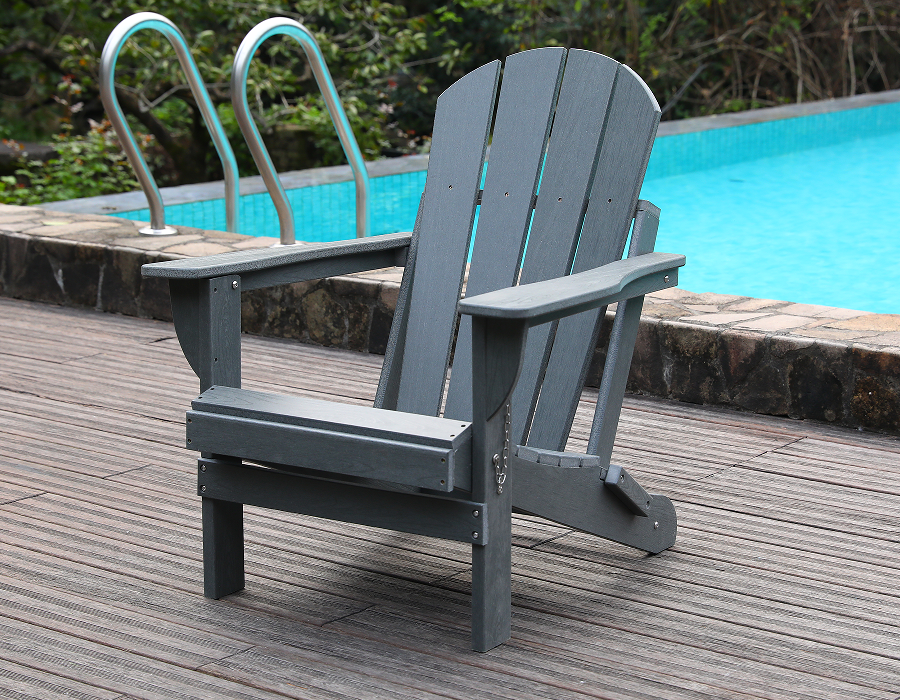 Ghế Ếch Adirondack HDPE Storm Grey - Mọi thời tiết