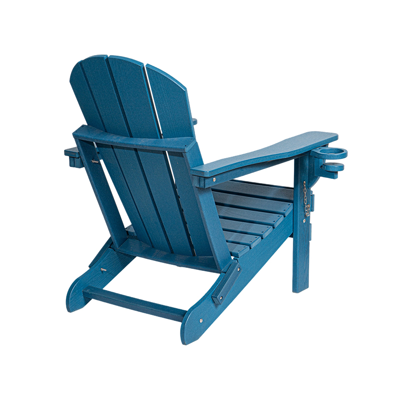 Ghế Adirondack HDPE màu xanh hải quân với phần cứng bằng thép không gỉ